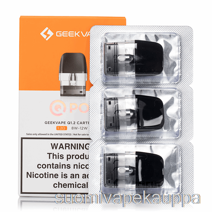 Vape Box Geek Vape Q Vaihtokotelot 1.2ohm Pods